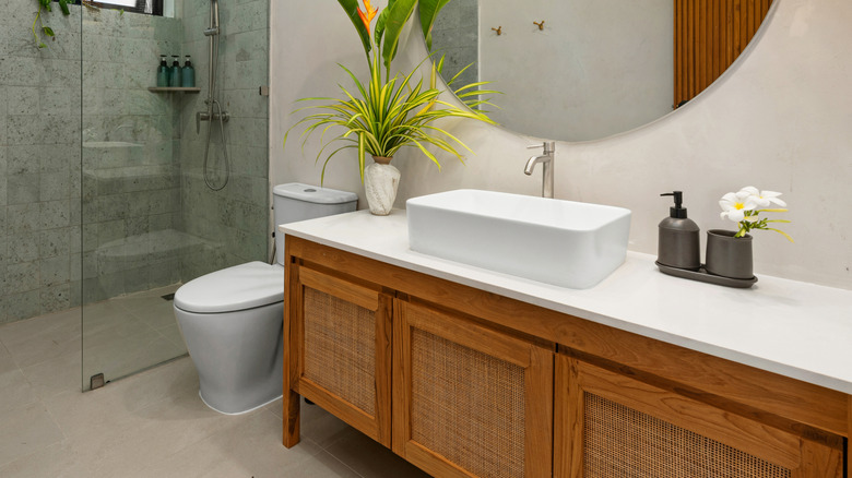 Mid-century modern sideboard style vanity