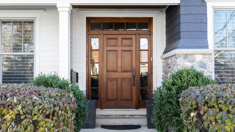 beautiful wooden front door