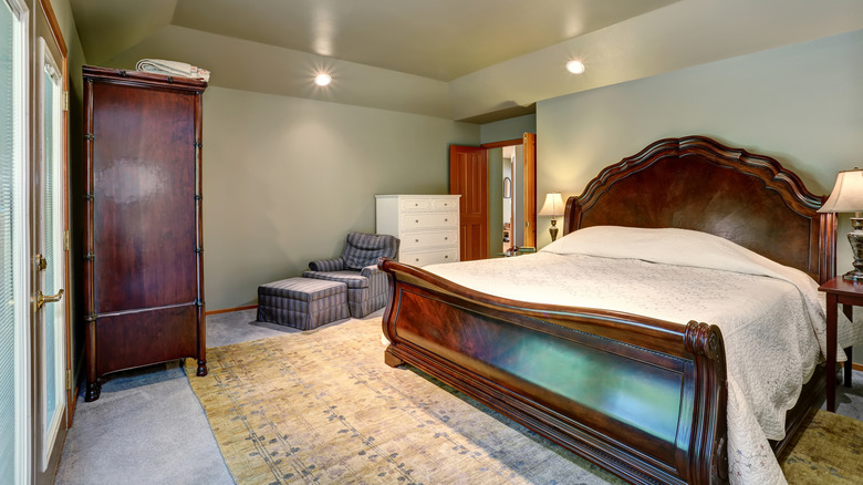 bedroom with large furniture pieces