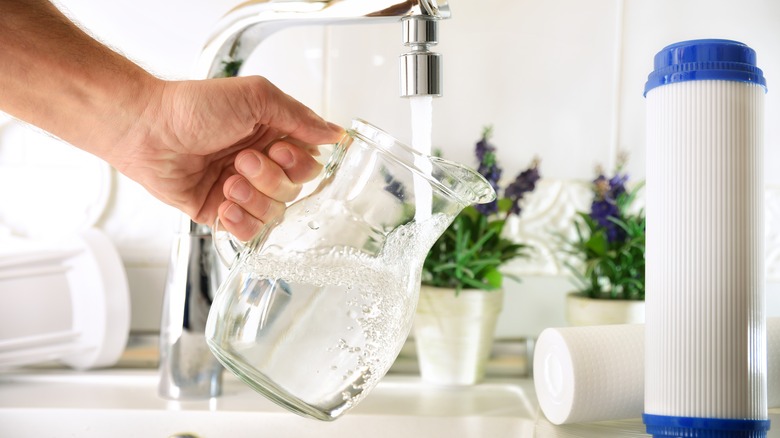 filling jug of water 