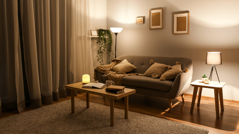 cozy reading nook at home
