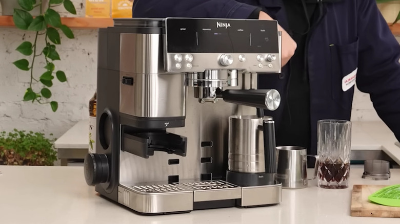 Man reviewing the Ninja Luxe Café Premier Series