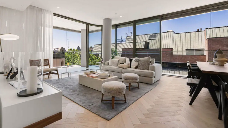 Open plan living room in Sydney
