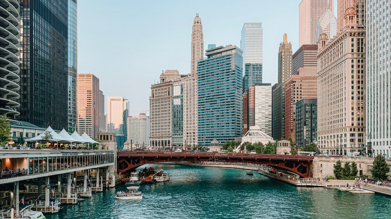 Cityscape view of Chicago, Illinois
