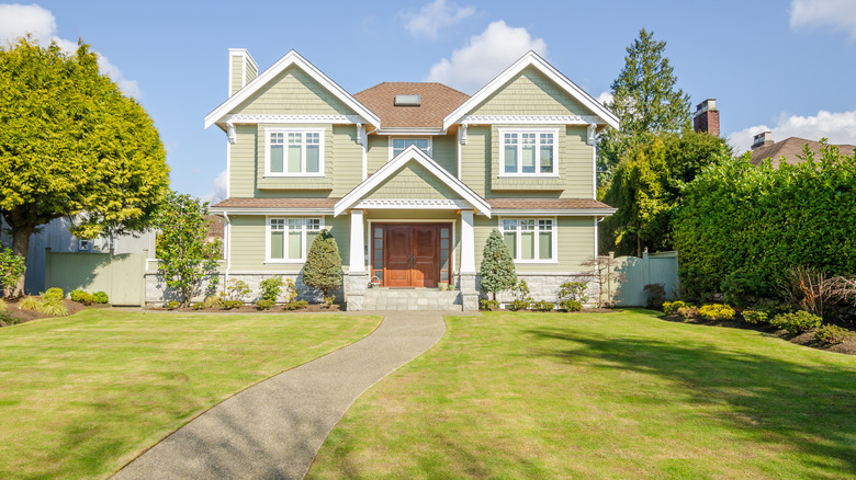 Exterior of a luxurious home