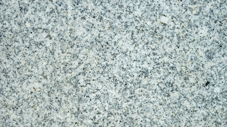 Slab of grey granite stone