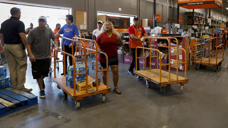 Home Depot shoppers