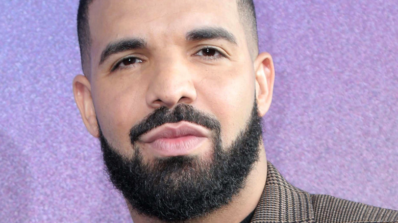 Close up of rapper drake