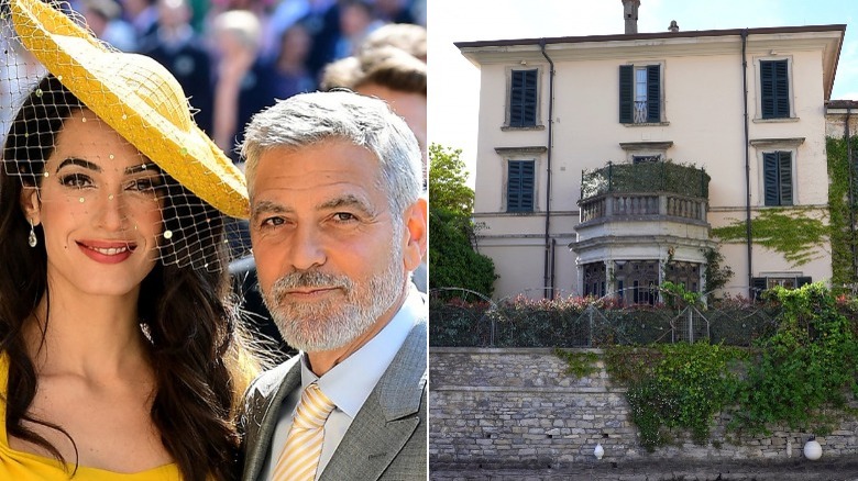 George and Amal Clooney; Italian home