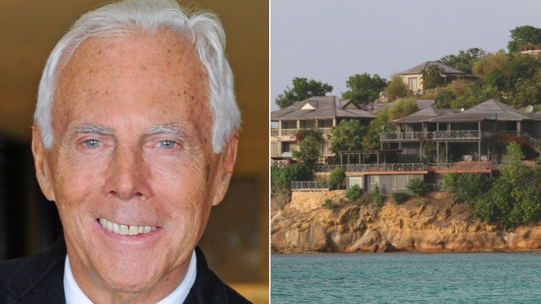Giorgio Armani; Armani's Antigua home