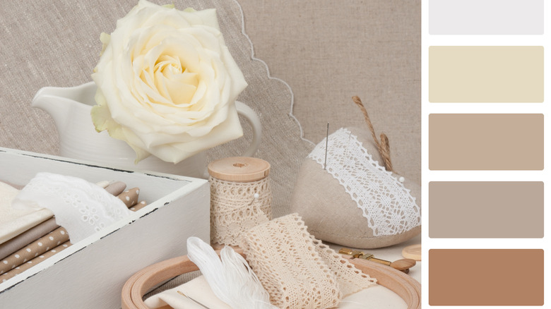 Warm minimalist color palette