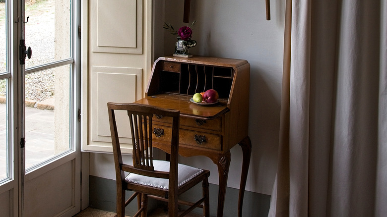 vintage writing desk