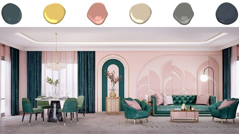 Color palette and art deco home 