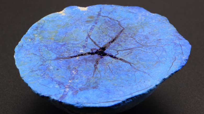 Azurite gemstone 