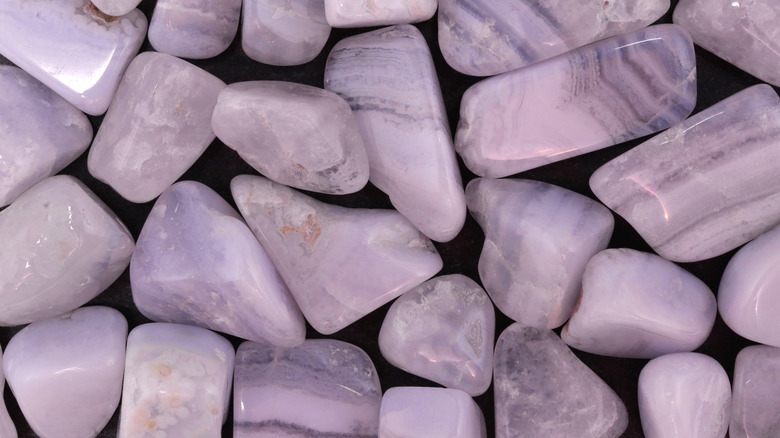 Blue Lace Agate rock 