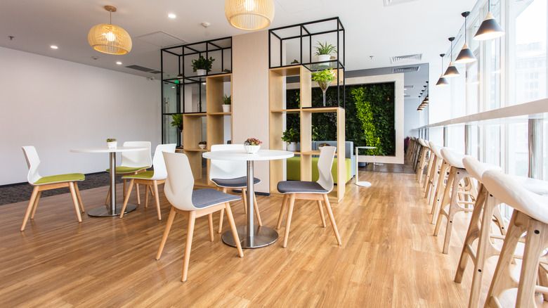 interior of a cafe