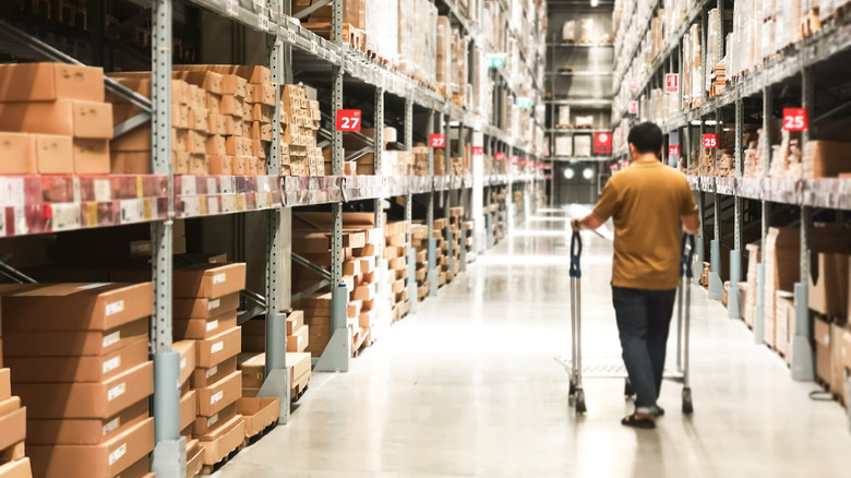 person shopping at ikea