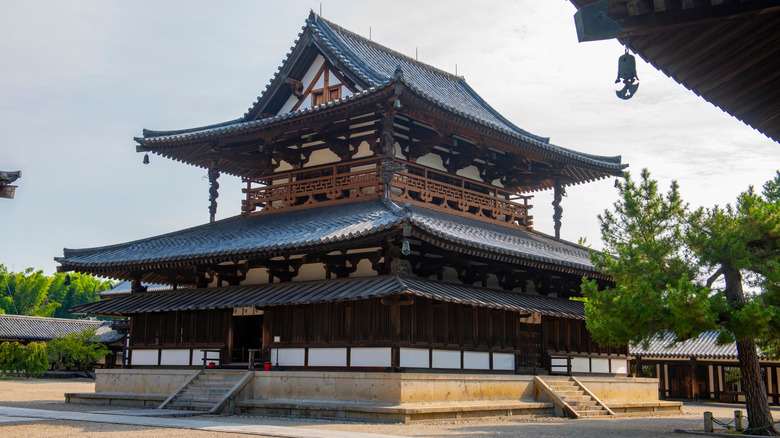 The Golden Hall of the Horyu Temple in Japan