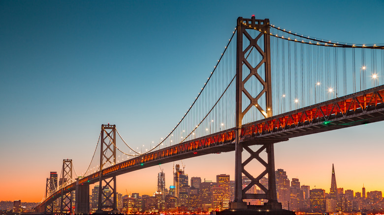 San Francisco with Bay Bridge