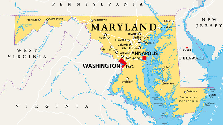 Map of Maryland