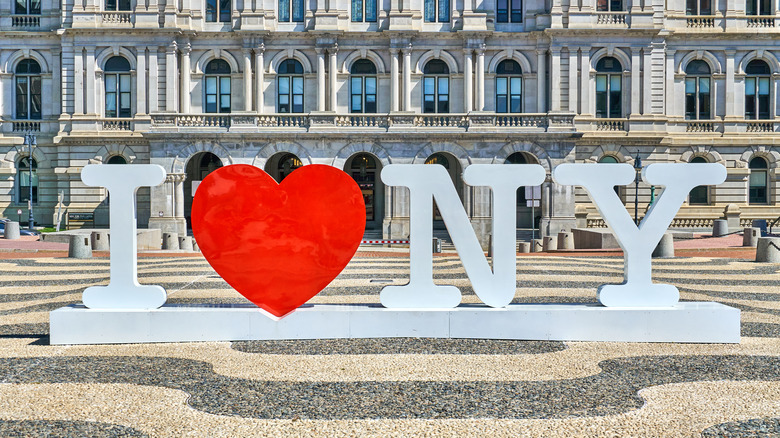 NY sign in the capitol