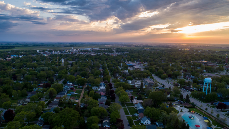 Brookings at sunset