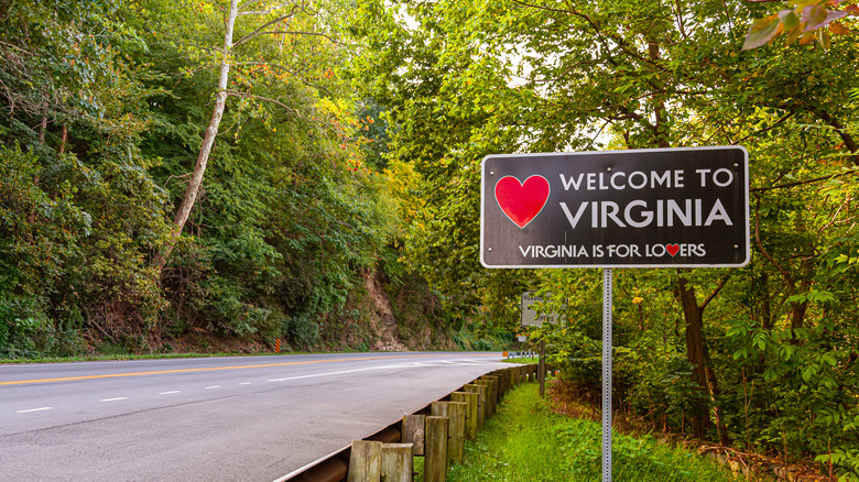 Welcome to Virginia sign