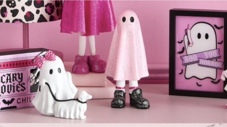 A selection of cute pink ghosts on sale at Michaels