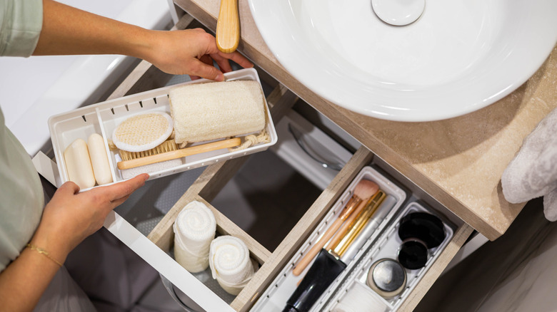 bathroom drawer