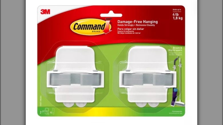 Packaged Command brand broom grippers