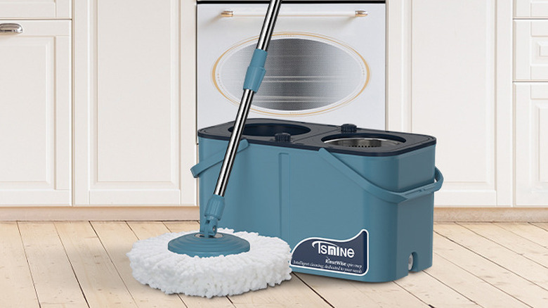 a RinseWise Spin Mop with 4-Chamber System