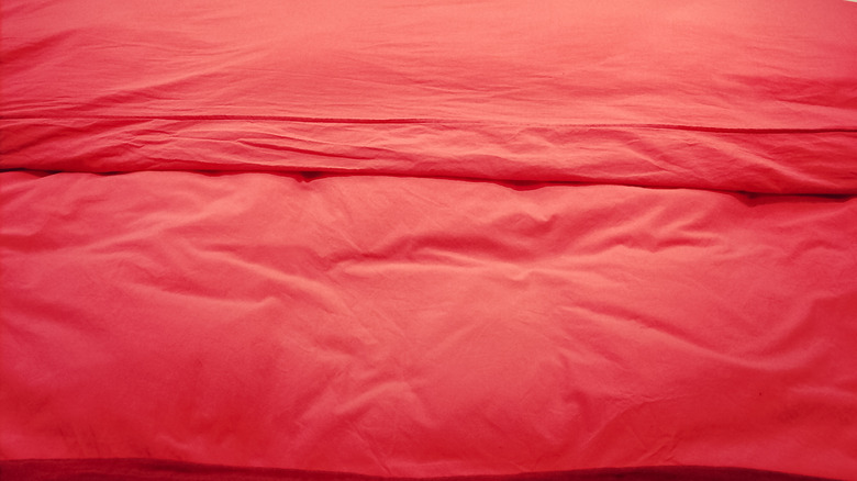 Red duvet