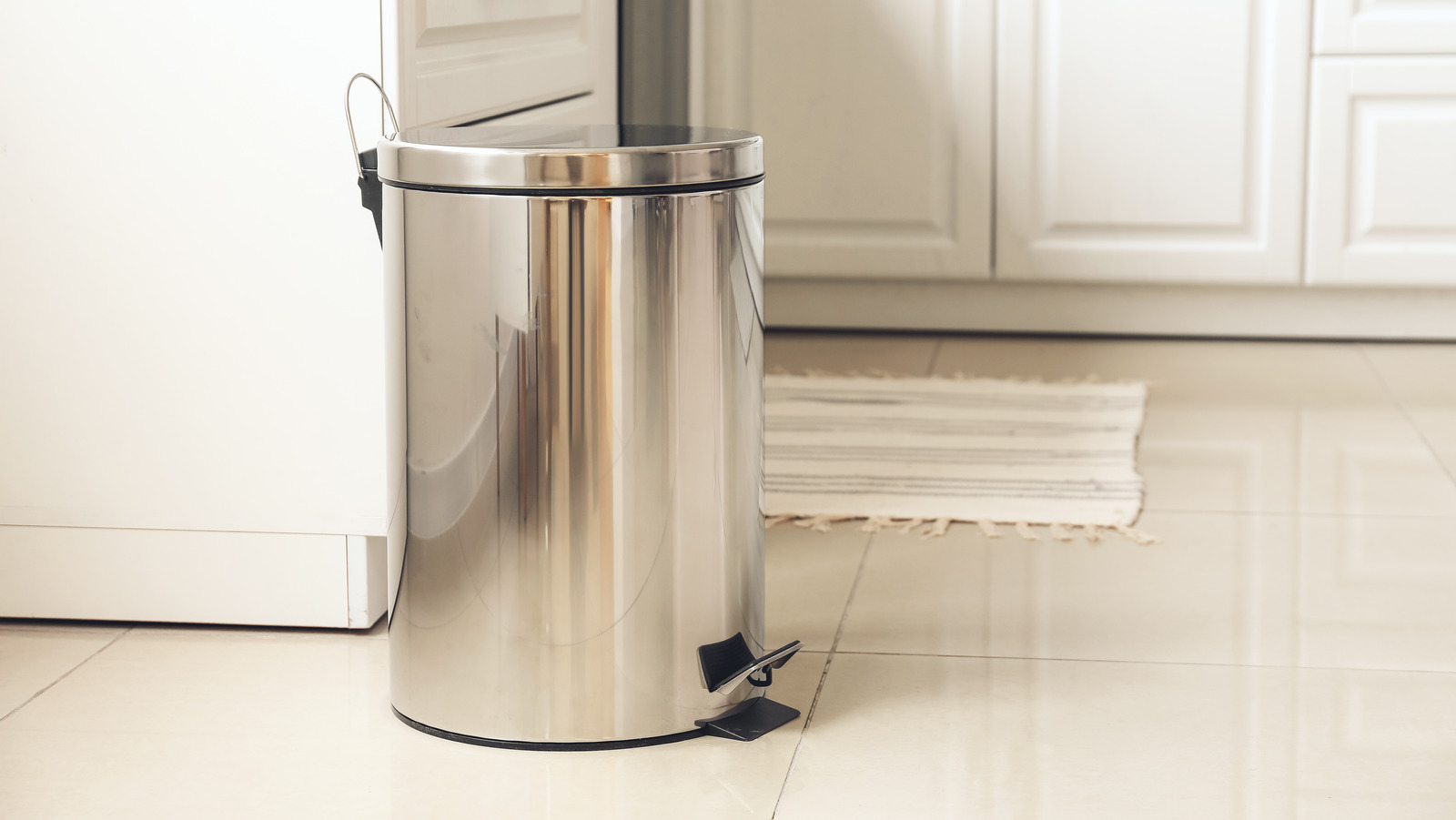 The Best Spot In Your Small Kitchen For A Trash Can
