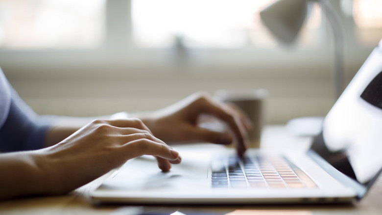 Person on computer