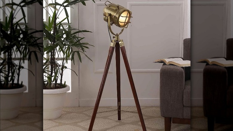 antique spotlight floor lamp