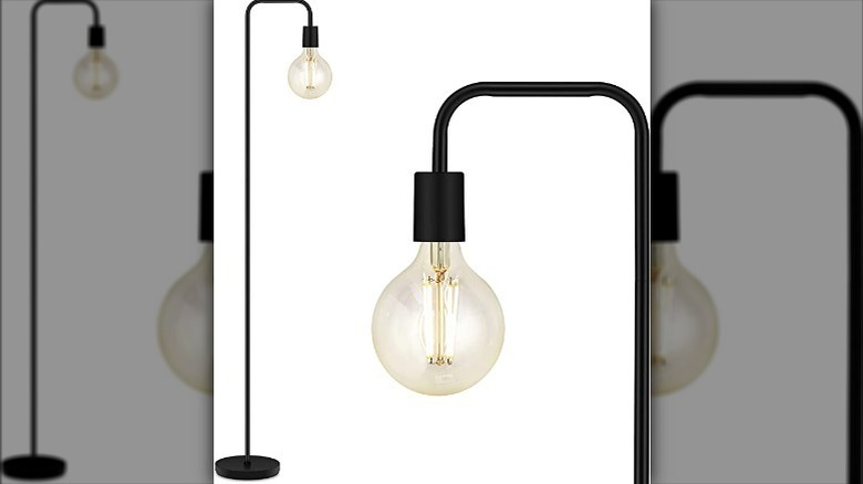 black standing lamp 