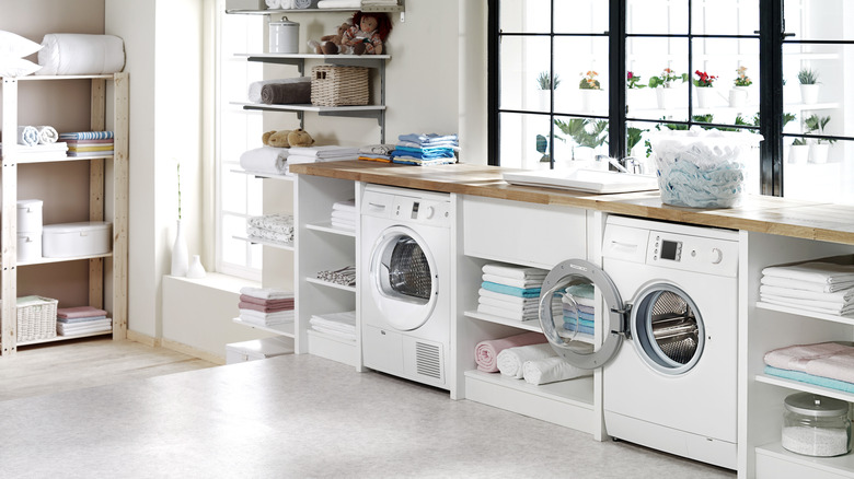 organized laundry room