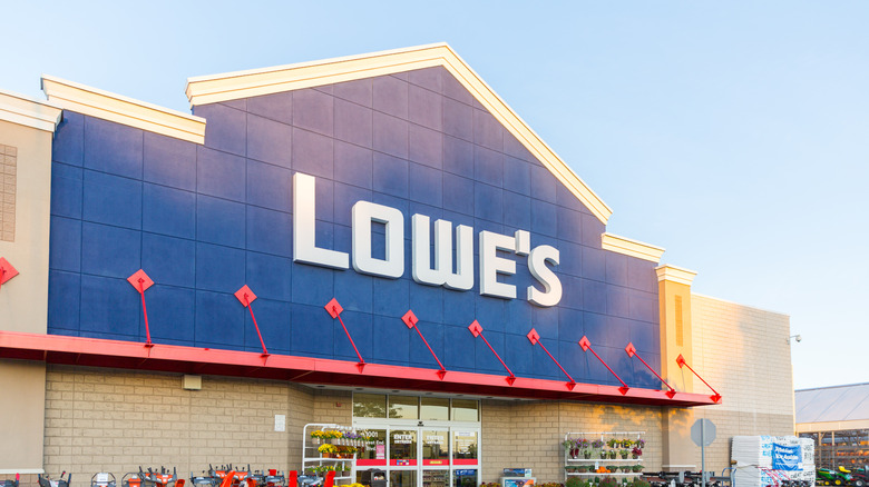 Exterior of Lowe's store