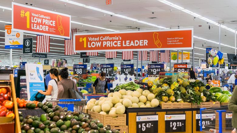 Walmart grocery section