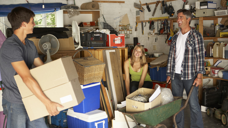Family getting rid of just-in-case items