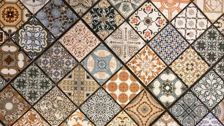 colorful ceramic tiles
