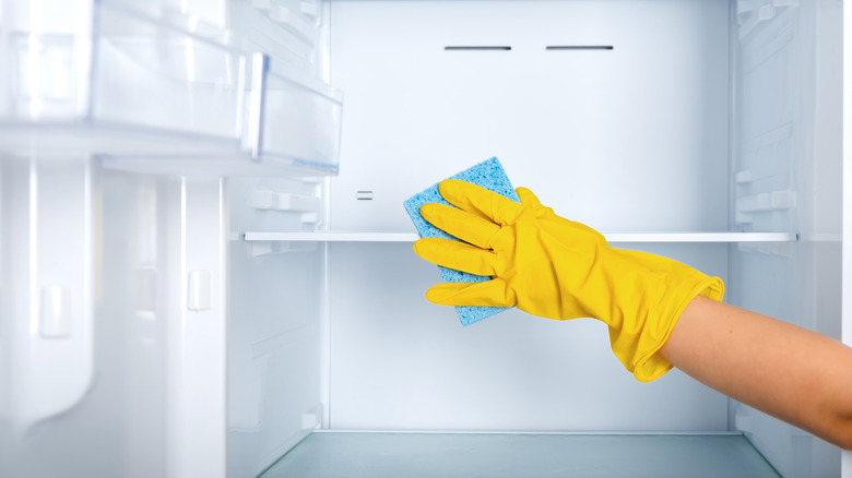 Cleaning inside of refrigerator