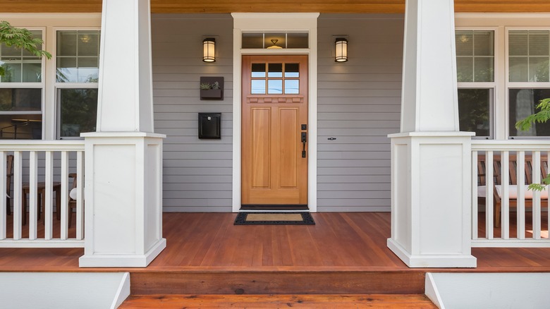 Front door of home