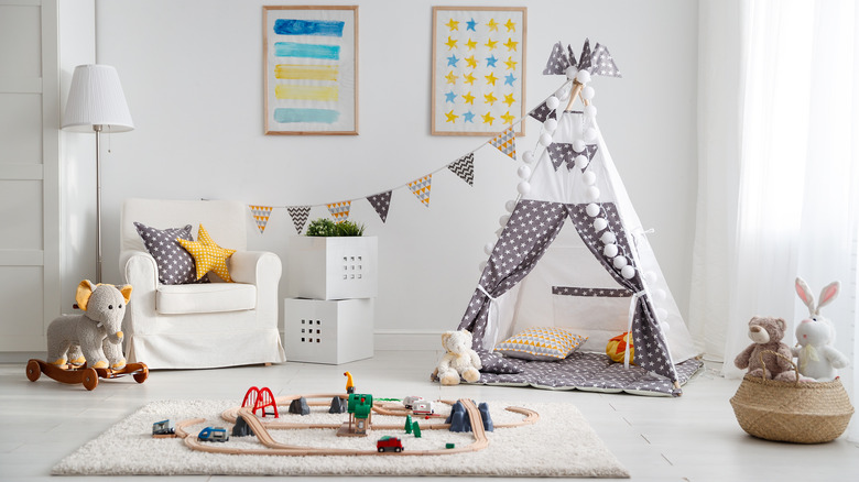 Modern baby nursery