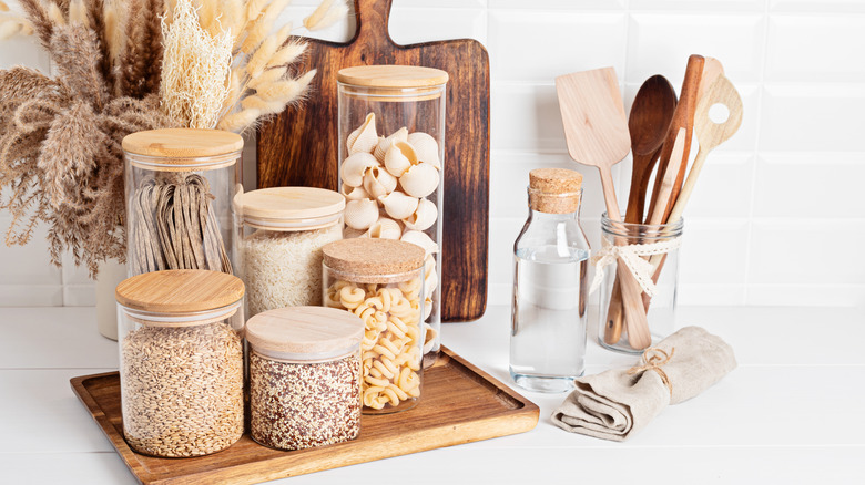 glass jars
