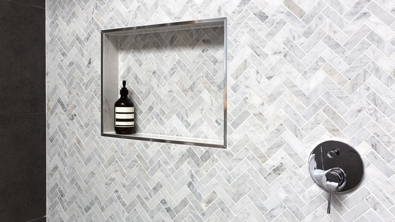 Marble in shower