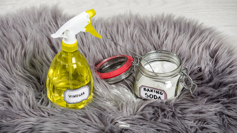 Vinegar and baking soda