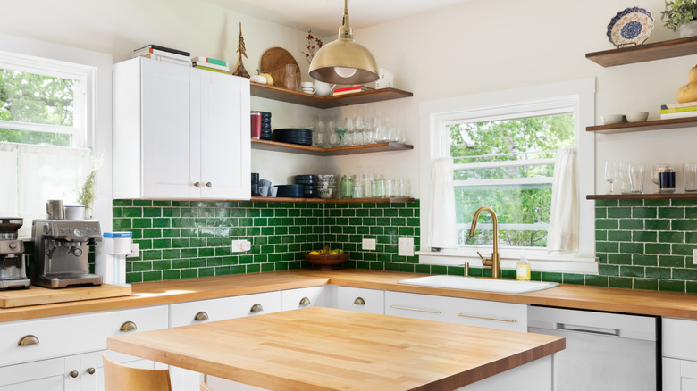 Butcher block countertop