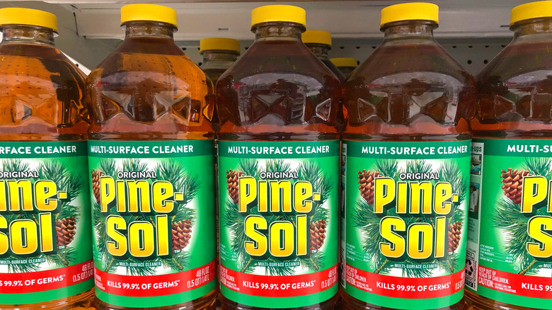 Pine Sol bottles in store