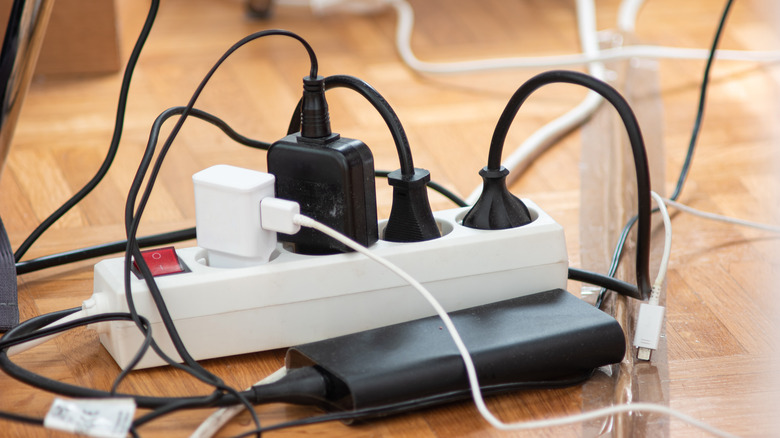 overloaded extension cord